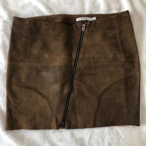 Suede Mini Skirt